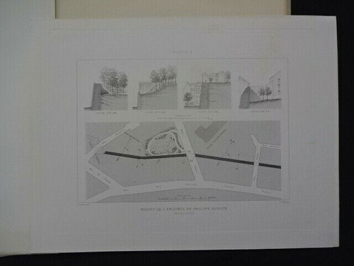 HALPHEN - PARIS sous les premiers CAPÉTIENS - 9 pl. in-4° + 2 depl. - 1909 - - Imagen 7 de 9
