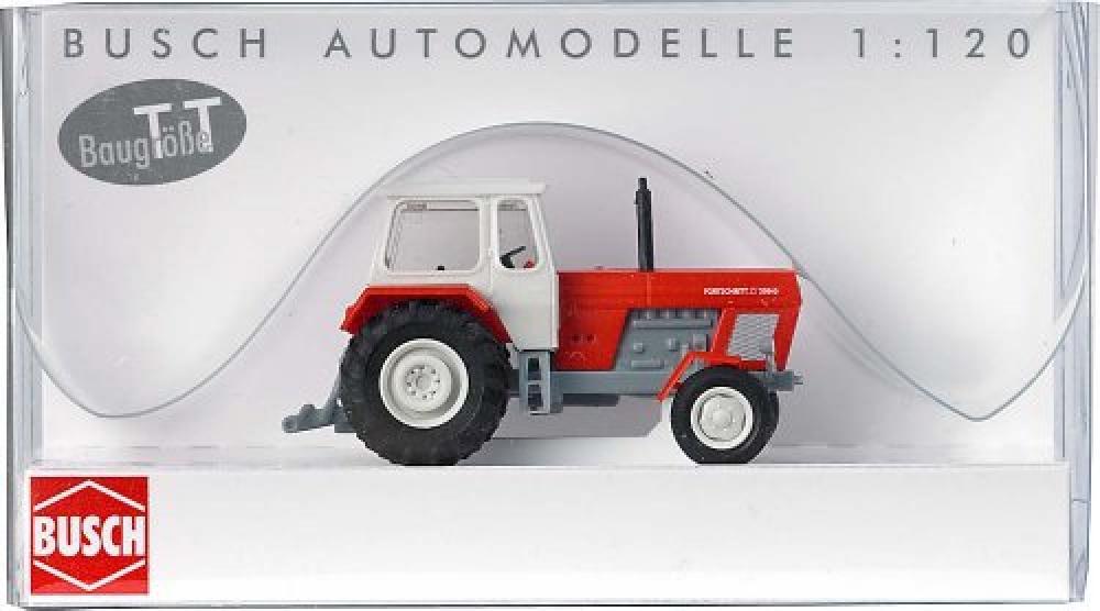 BUSCH 8702 - Modellismo Ferroviario, Trattore Fortschritt, Colore: Rosso/Blu - N