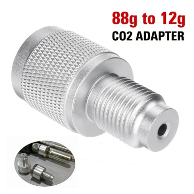 Convertisseur adaptateur rapide capsule CO2 M16x1,5 filetage 88g à 12g pour PCP paintball - Photo 1/4