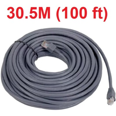 Cat 5e UTP-Kabel Ethernet 30,5M (100 Fuß) Patchkabel, RJ45 Computer Netzwerkkabel