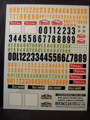 DECALS 1/43 PLAQUES RALLYE DE CATALOGNE / GRANDE BRETAGNE 2001 - CARPENA 43133 - Minicars Collection