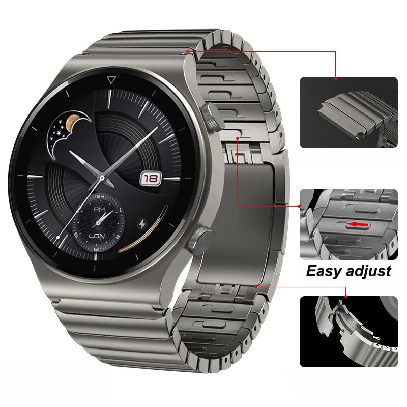 Stainless Steel Strap for Huawei Watch GT GT2 Pro 46MM Metal Accessories  Band