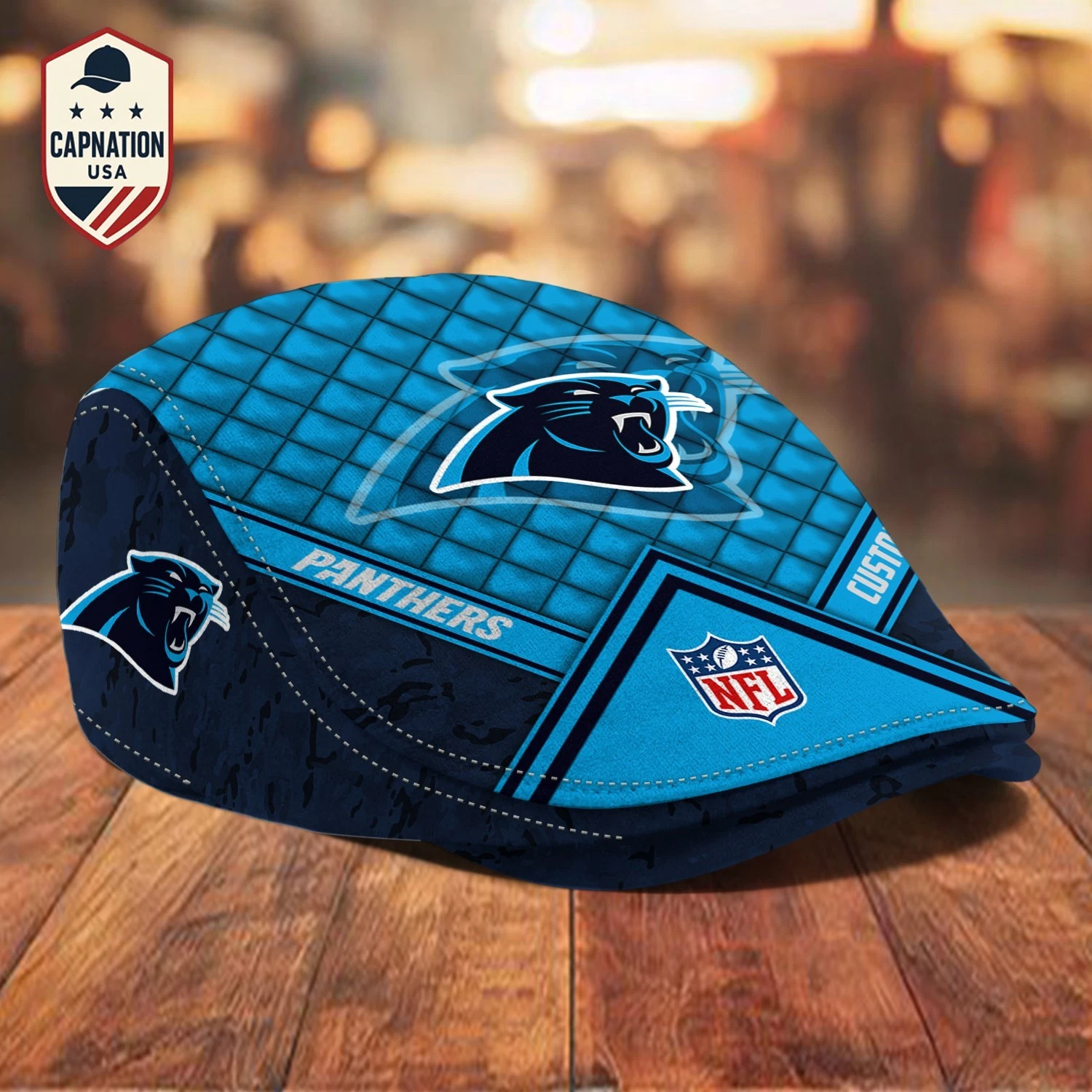 Carolina-Panthers Jeff Cap football Jeff Cap Newsboy Cap Driving Cap Flat Cap