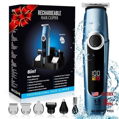 Beard Trimmer for Men Professional, Mustache Trimmer for Men, Mens Light Blue