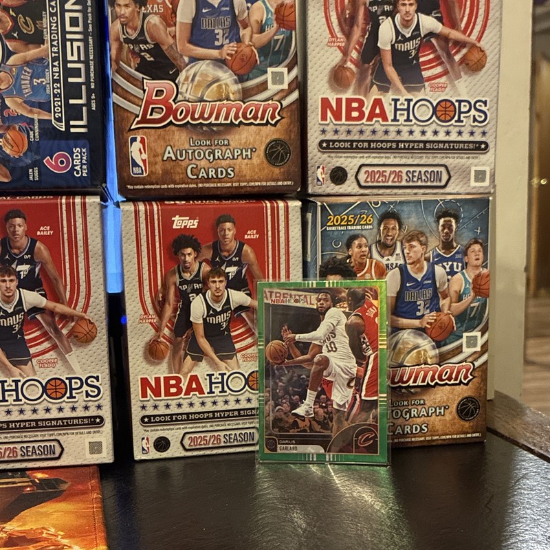 Topps 2025-26 NBA Hoops Darius Garland Green Parallel #126 Cleveland Cavaliers