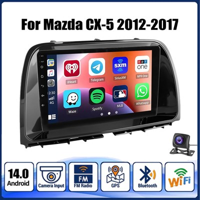 For Mazda CX-5 CX5 2012-2017 Apple Carplay 9'' Car Stereo Android 14 WIFI SWC+AHD