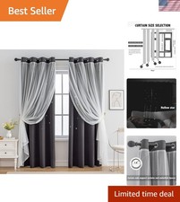 Star Cutout Kids Window Blackout Curtains for Girl Bedroom Window Room Darken...