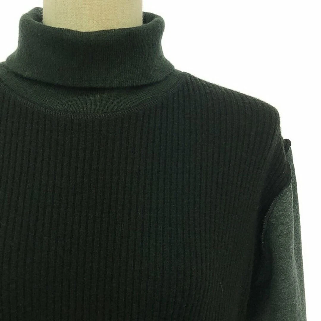 Abito MM6 Maison Margiela patchwork manica lunga a costine M nero scuro usato0