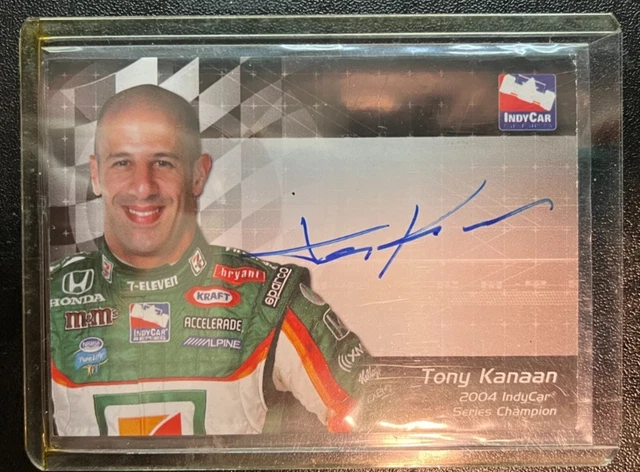 2007 RittenHouse Indy Car , Tony Kanaan  Autograph , EX-MINT