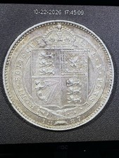 1887 Shilling Sterling Silver Coin VF-EF GRADE BOOK PRICE - £12-£20