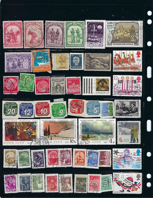 WORLDWIDE:  Small lot of fine used/new collection (Some Early Stamps) 71007