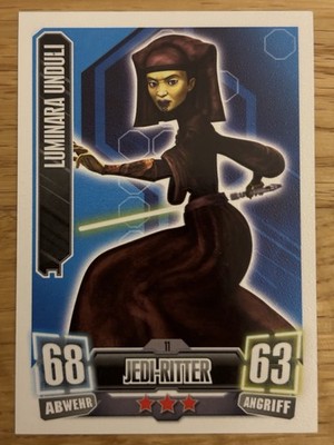 Topps Star Wars Force Attax Serie 2 Luminara Unduli Nr.11 Clone Wars Deutsch