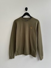 Barbour Sweatshirt Pullover Jumper Green Size M Mens