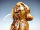 Old Nephrite Jade Stone Carved Sculpture Bottle Gourd HU-LU Baby Gourd #07241910 — photo 2