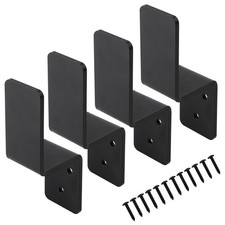 2x4 Door Barricade Brackets Zshape Black Security Door Lock Brackets Heavy Duty