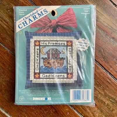 NEW Dimensions Cherished Charms God's Promises 72365 Cross Stitch Kit Noah's Ark
