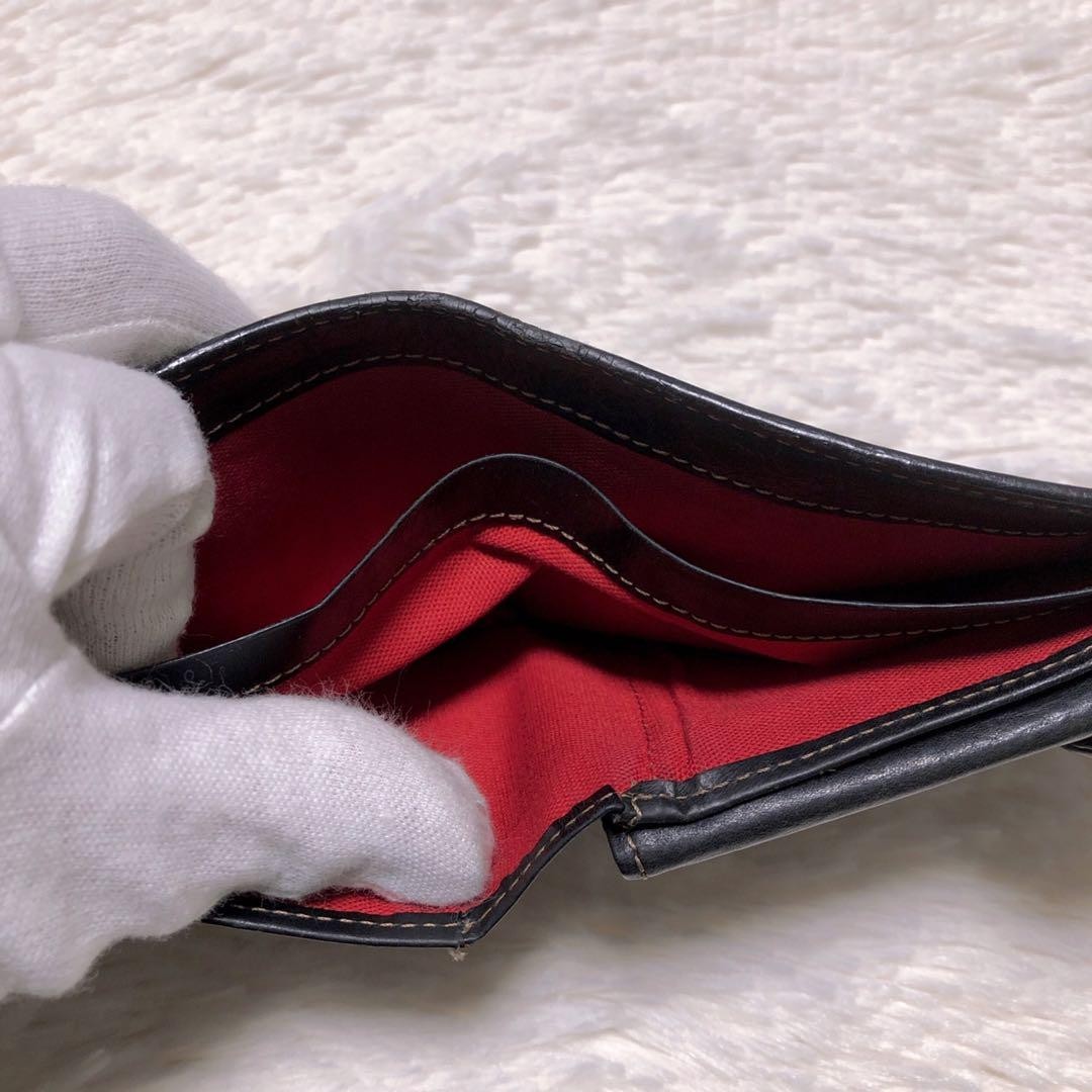 Vivienne Westwood archive skull Wallet ☆ Vivienne Westwood Women's Tri-Fold Wallet Skull Black Red