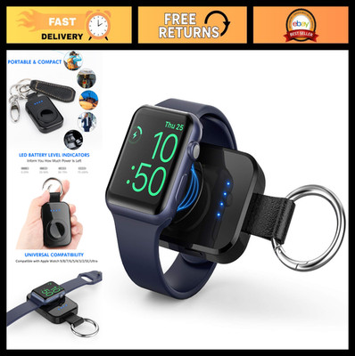 Portable Wireless Charger for Apple Watch Series 2-11, Mini Magnetic Power Bank,