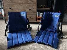 Set Of 2 Coleman Camping/Bleacher Padded Fabric Chairs Navy Blue (NWOT)