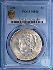 1926 Peace Silver Dollar PCGS MS65 - Lustrous & Bright Earthy Pastels