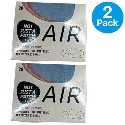 Not Just A Patch AIR CGM Patches Libre Medtronic Dexcom G7 20ct 2 Pack New