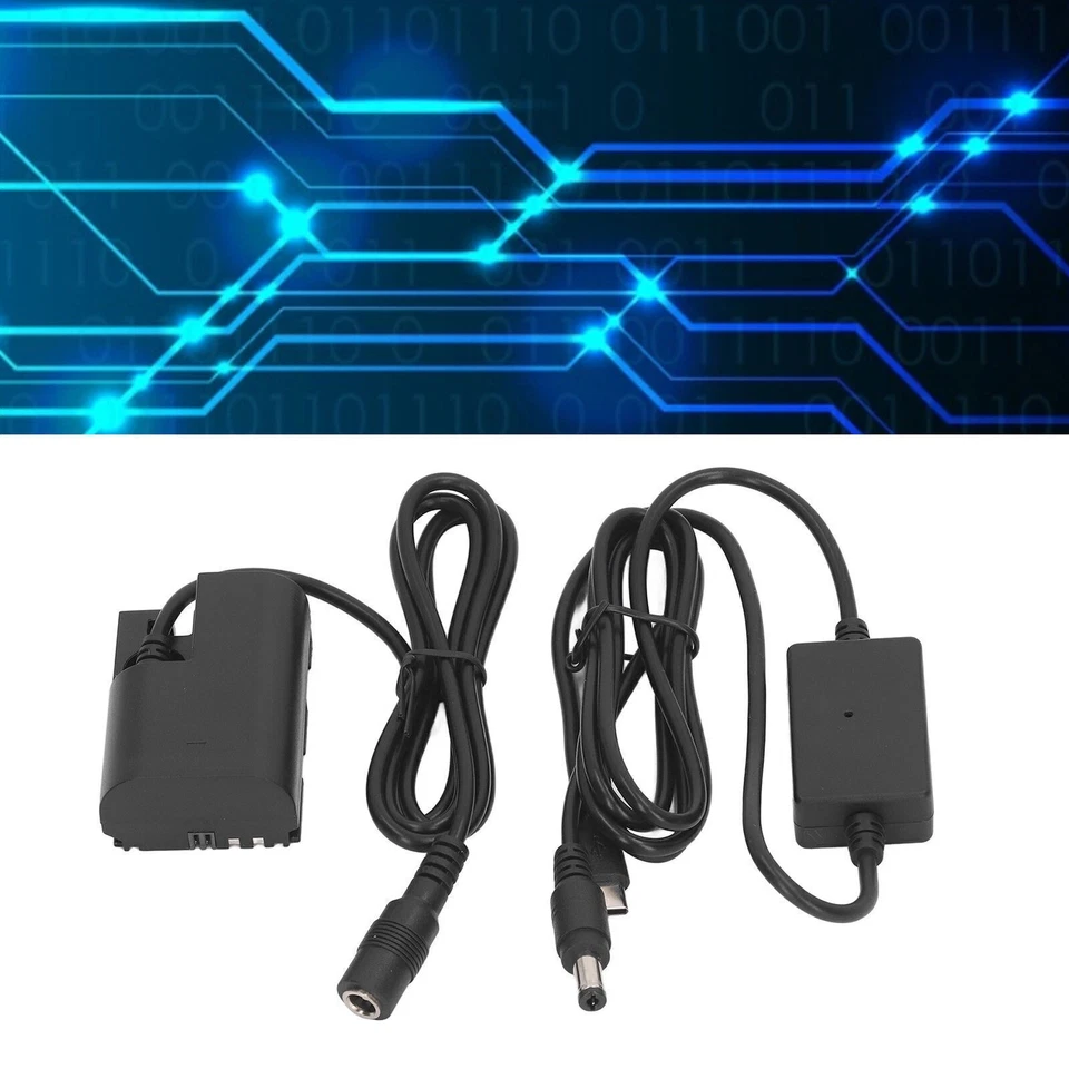 Batería ficticia de repuesto LP E6N batería ficticia con adaptador tipo C Buck para Foto 3 de 4