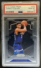 2019-20 Panini Prizm Jarrett Culver RC Rookie #252 Timberwolves PSA 10 GEM MINT