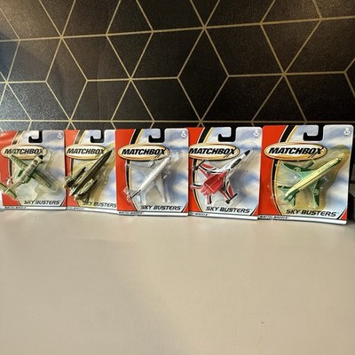 Matchbox Sky Busters Airplanes Lot of 5 Sealed Mattel Wheels Jets Planes