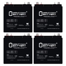 Mighty Max 8V, 170Ah, AGM, Battery Replaces Electric Vehicles (EVs) - 4 Pack
