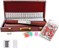 We pay your sales tax American Mahjong Set in Wooden Case ~ 4 Racks &... 