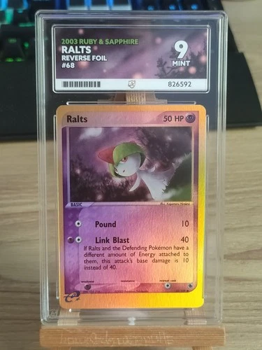 Pokémon Ralts Reverse Holo 68/109 Ruby & Sapphire - ACE 9 NOT PSA
