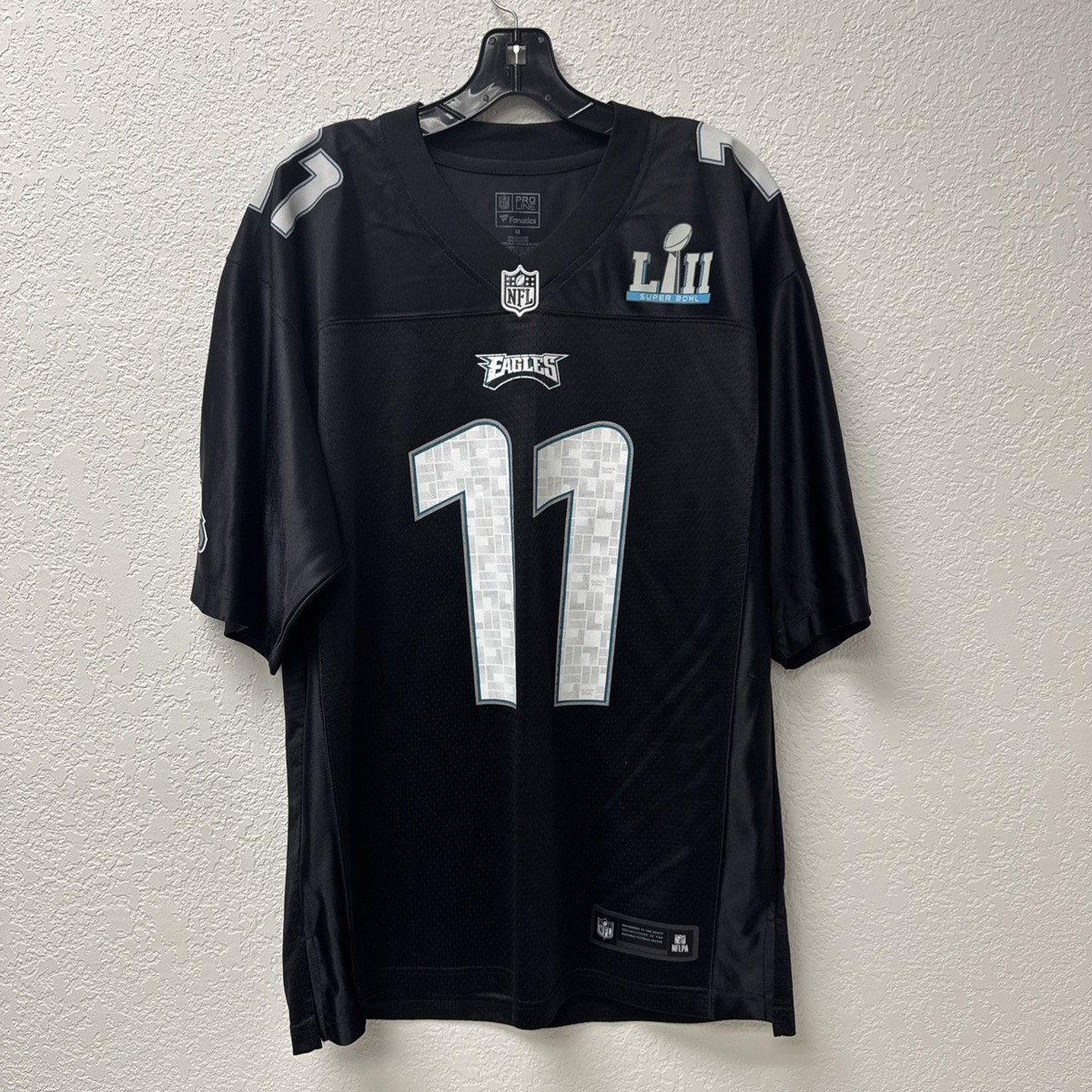 Philadelphia Eagles Carson Wentz M #11 Black Super Bowl LVII NFL