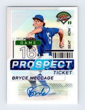 2024 Panini Prospect Edition Bryce Meccage #58 Prospect Ticket Auto