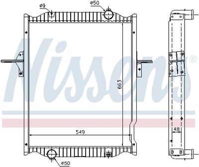 NISSENS 63781A Kühler, Motorkühlung für RENAULT TRUCKS