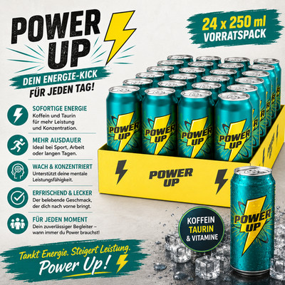 Power Up Energy Drink 24x0,25l