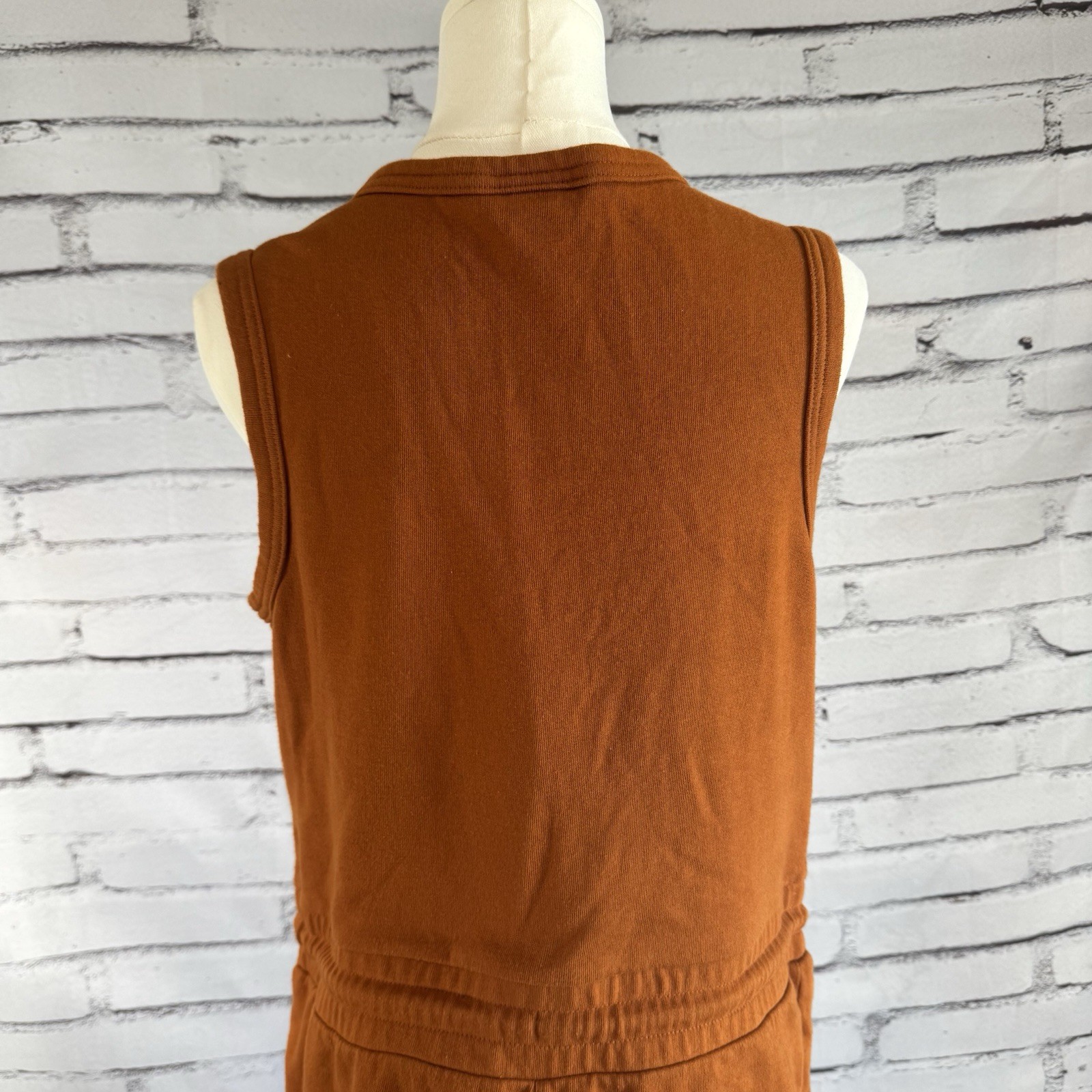 Universal Thread Burnt Orange Wrap Romper Womens … - image 6