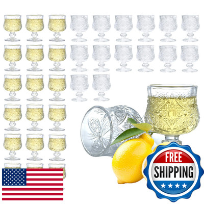 Soopiiso 1.7oz/50ml Cordial Shot Glasses with Stem - Set of 32