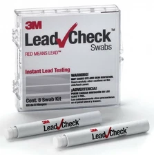 3M Lead Check Instant Lead Testing Swab Kit.  Contains 8 Swabs