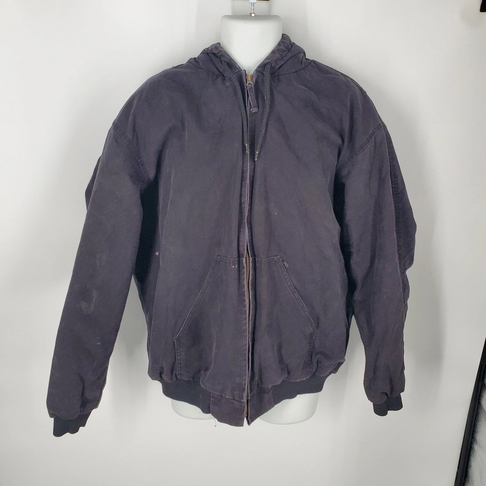 Blue Mountain Jacket Mens 2XL Black Hooded Workwear Full Zip Heavyweight Cotton
Opens in a new windo