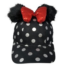 Minnie Mouse Baseball Cap Multicolor OS Adjustable Polka Dot Blank Disney Parks