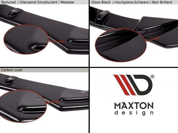 Maxton Design Frontlippe Passend FüR Vw Scirocco R-LINE Schwarz Hochglanz-image