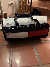 Tommy Hilfiger Vintage 90's Color Flag Spell Out Duffel Bag