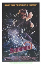 SCORPION MOVIE POSTER Original SS 27x41 Rolled  1986 TONNY TULLENERS