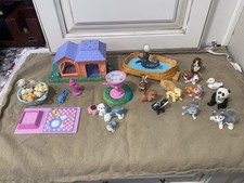 90s VTG Kenner Littlest Pet Shop Lot Sheepdogs Kittens Bunnies Dogs Panda Skunk