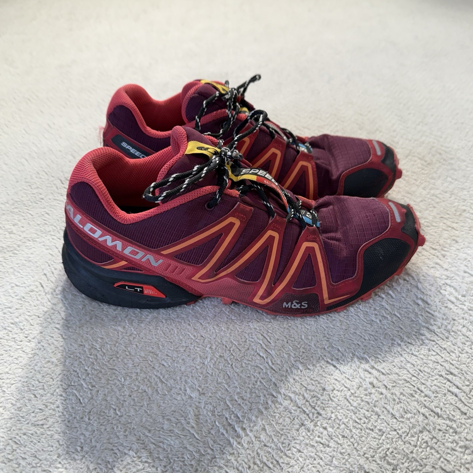 Taglia 9 5 Scarpe da trail running donna Salomon Speedcross 3 bordeaux rosa caldo