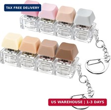 2 PCS Keyboard Fidget Toy, Keyboard Fidget Keychain 4-in-1 Keyboard Decompressio