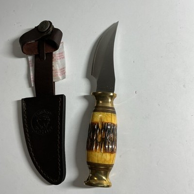 Timber Using Timber Rattler Knife TR46 Made in Pakistan never used leather sheath ...