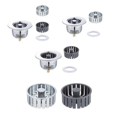 Anti-clogging Drain Filter Sink Plug Push-type Bounce Cores Sink Drain Strainer