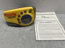 VTG Sony Sports Walkman SRF-M78 Portable AM/FM Radio TESTED W/ Manual