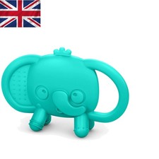 BPA-Free Blue Elephant Teether &ndash; Safe Silicone for Teething Babies 3 +